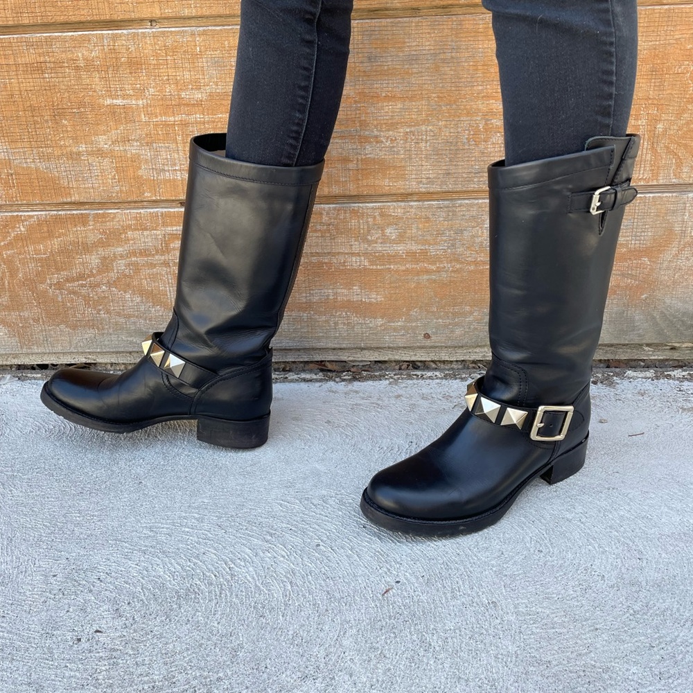 Valentino Rock stud Moto biker boots, size 39 - Picture 8 of 16